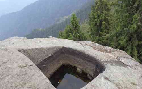 Water Source on a Rock Chunjwala Mahadev Temple
