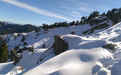 View of Shikarimata hills after snowfall Jan 2016