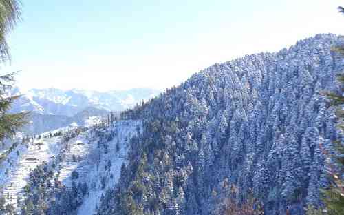 Beautiful Keolidhar Valley During Snowfall